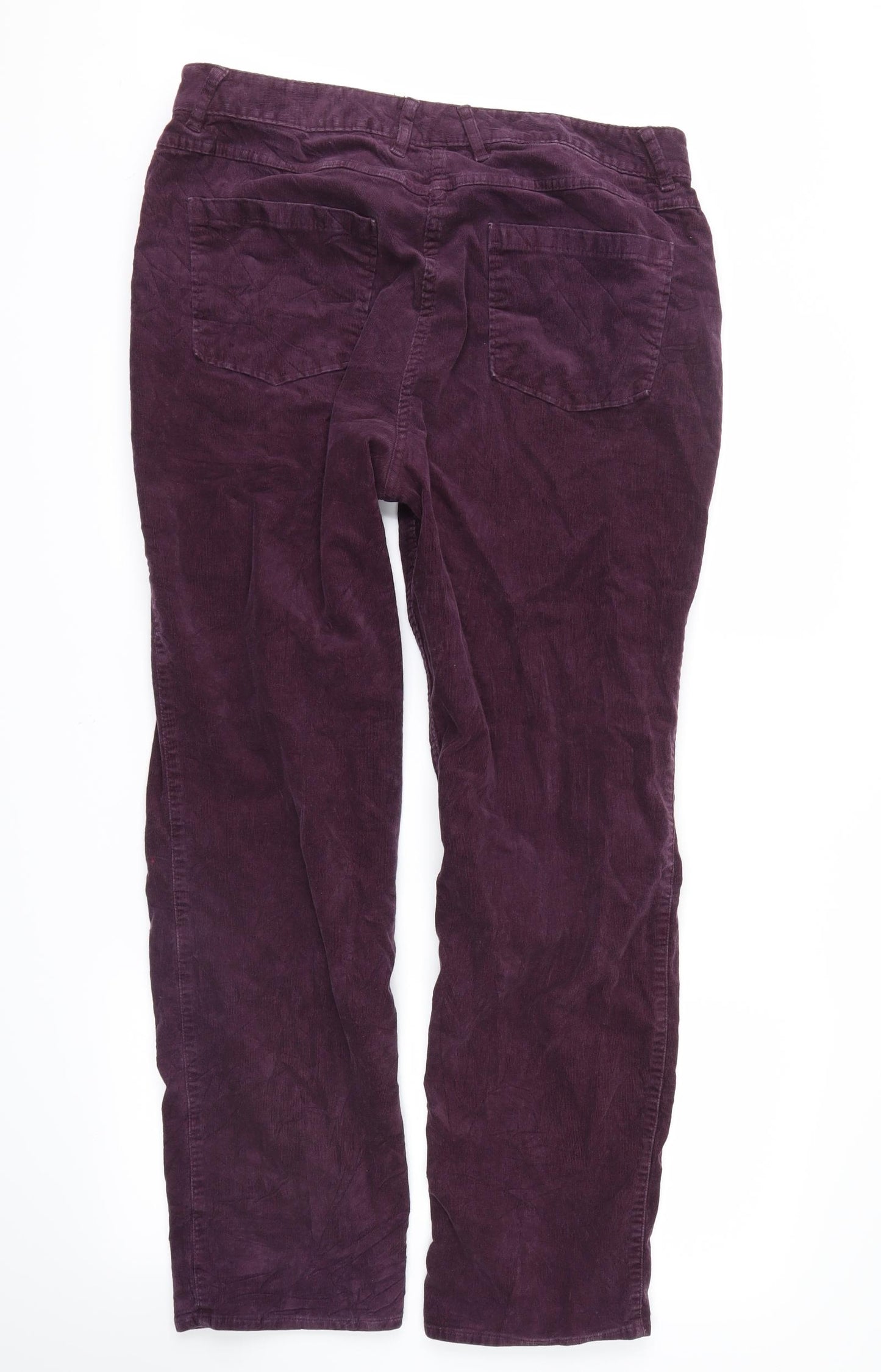 Marks and Spencer Womens Purple   Straight Jeans Size 16 L28 in
