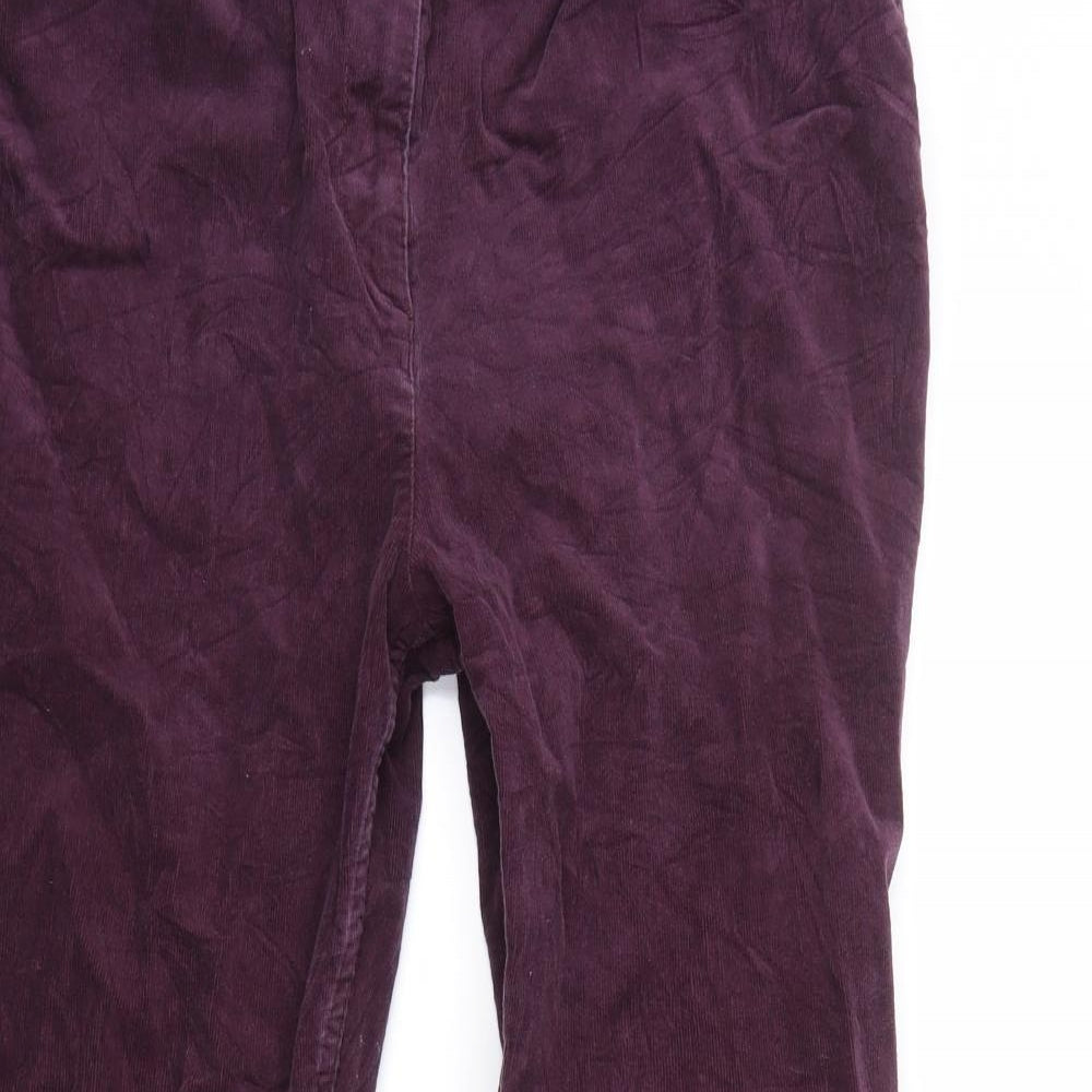 Marks and Spencer Womens Purple   Straight Jeans Size 16 L28 in