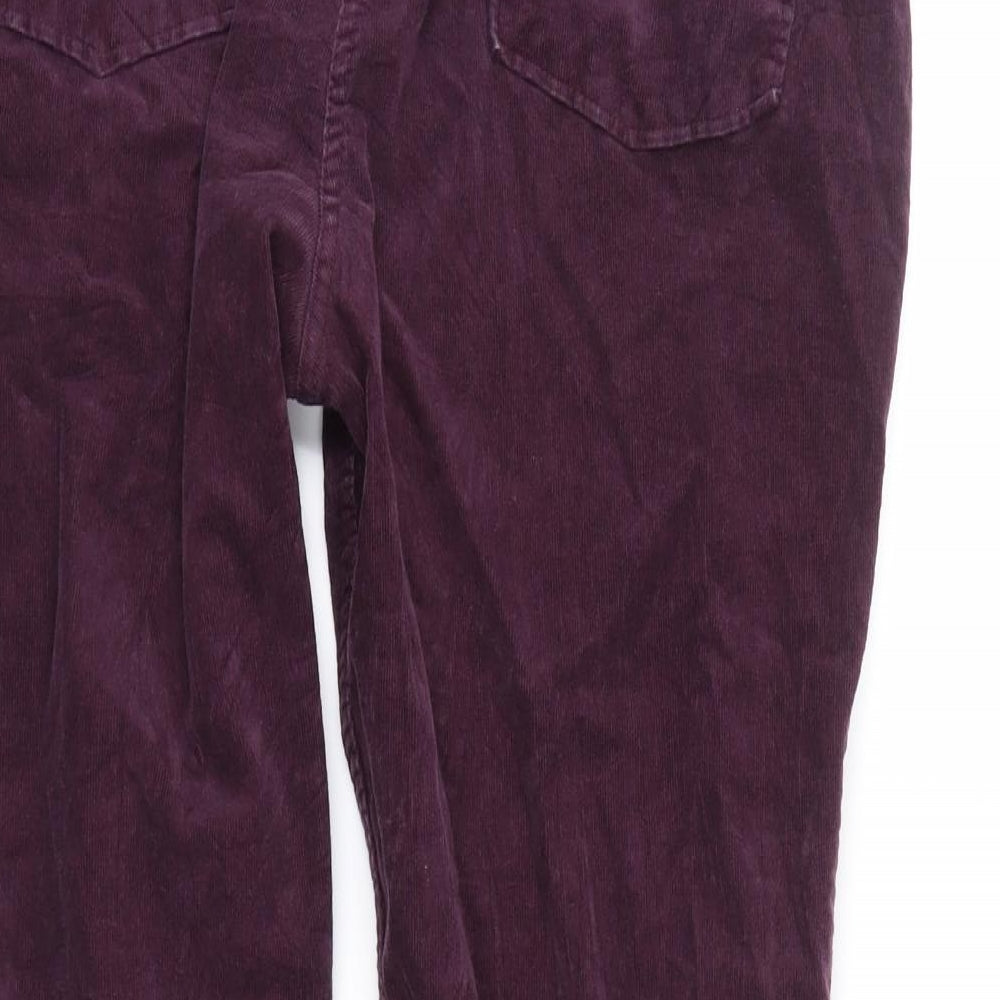 Marks and Spencer Womens Purple   Straight Jeans Size 16 L28 in