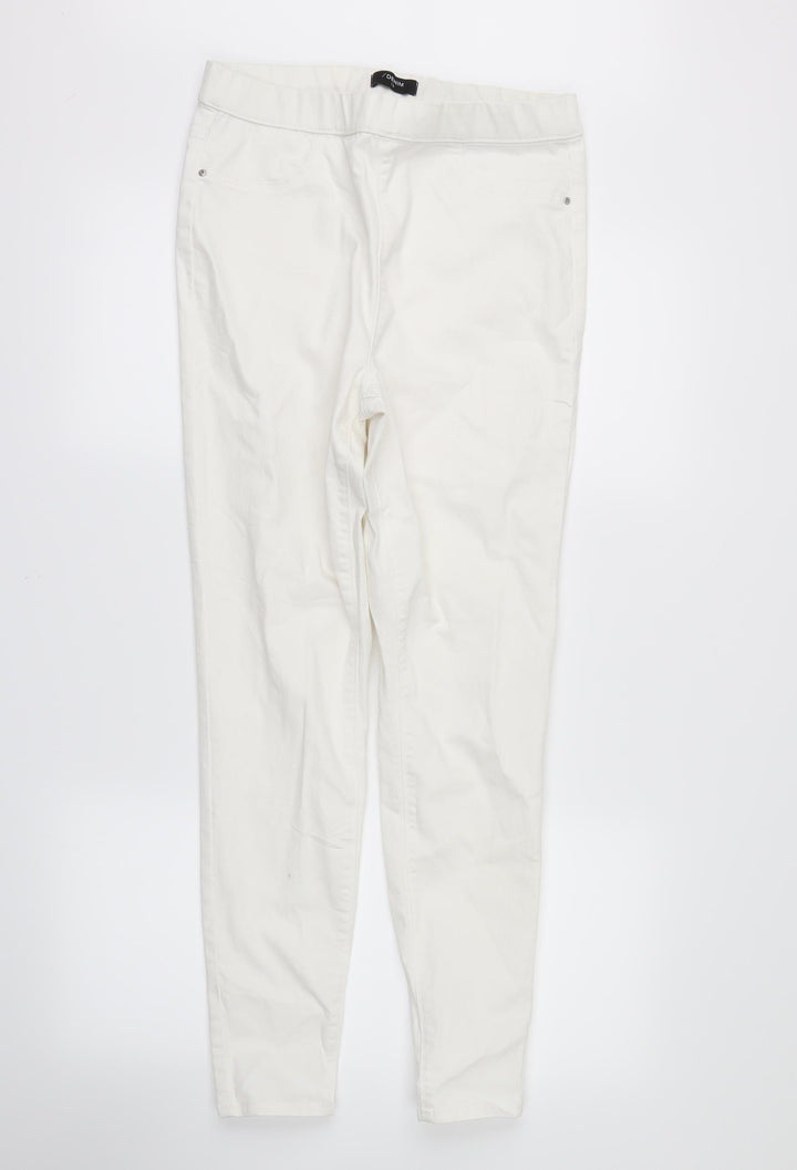 Denim Womens White Skinny Jeans Size 10 L29 in