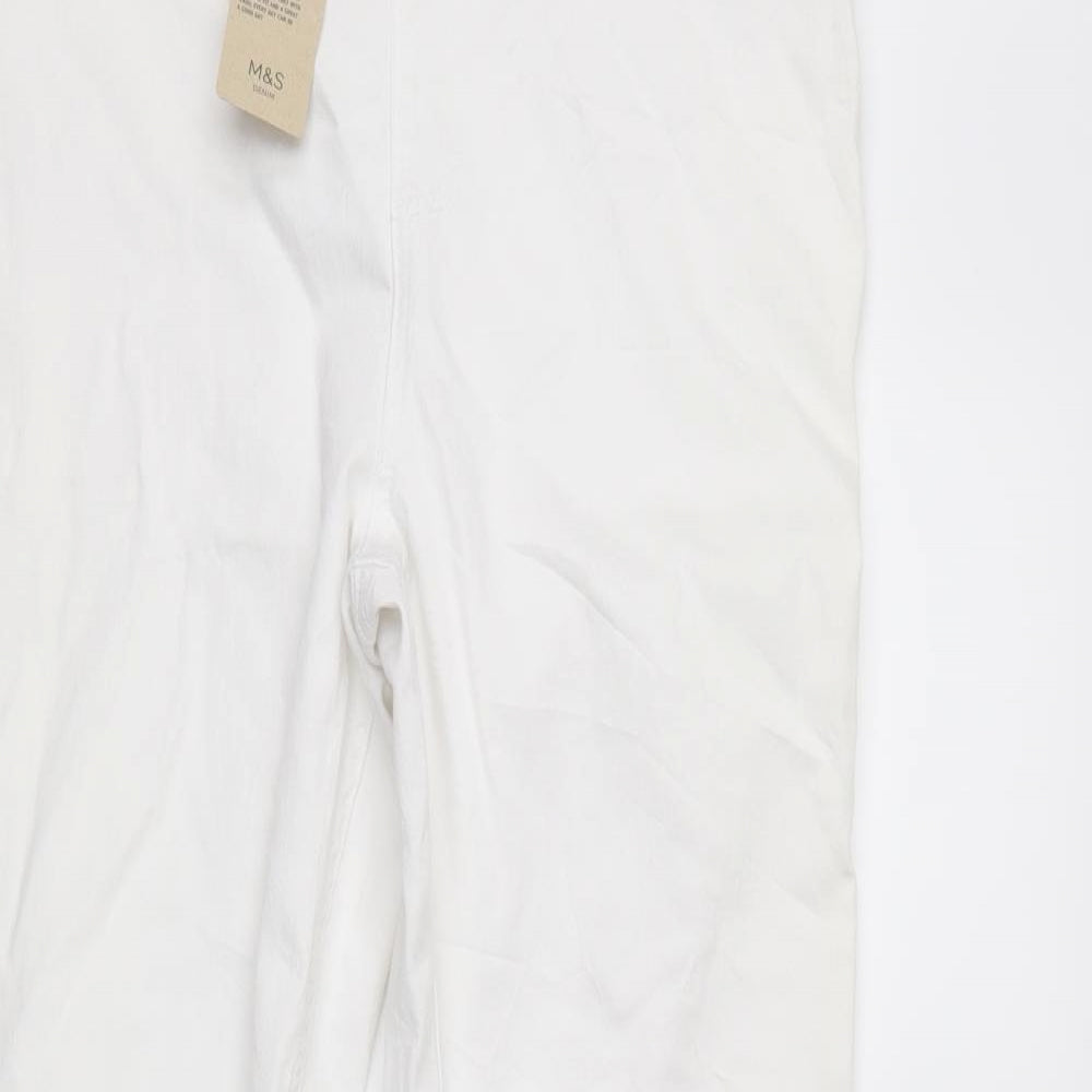marks and spencer  Womens White   Skinny Jeans Size 16 L28 in