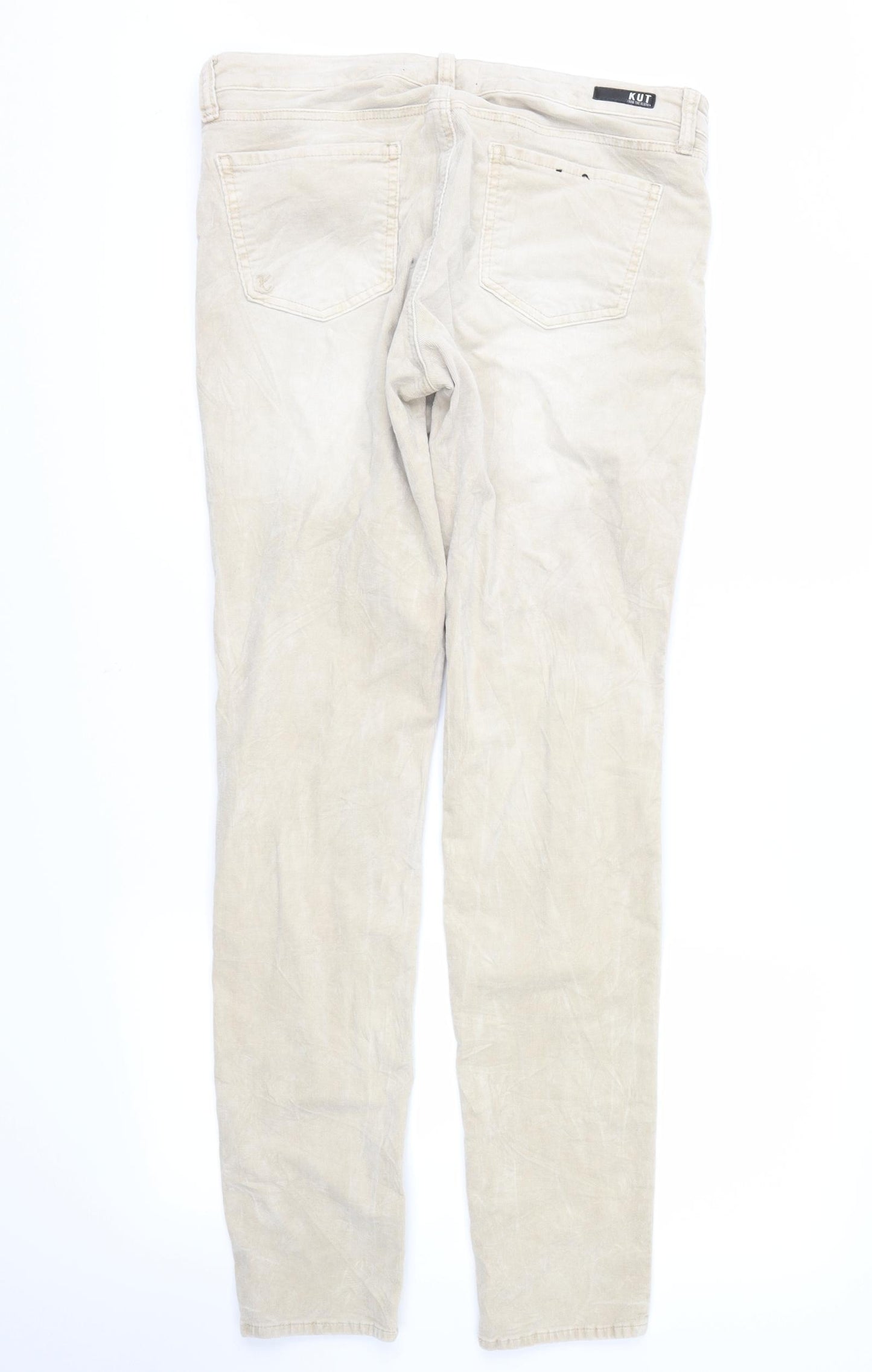 KUT Womens Beige   Straight Jeans Size 8 L28 in