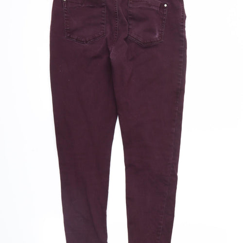 F&F Womens Purple   Skinny Jeans Size 10 L26 in