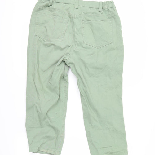 Damart Womens Green   Cropped Jeans Size 12 L20 in