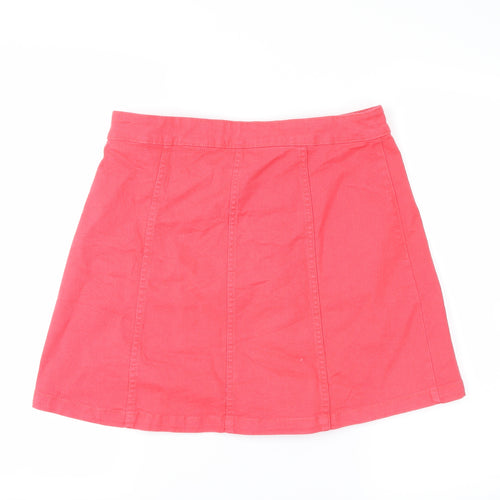 H&M Womens Red   Cargo Skirt Size 6
