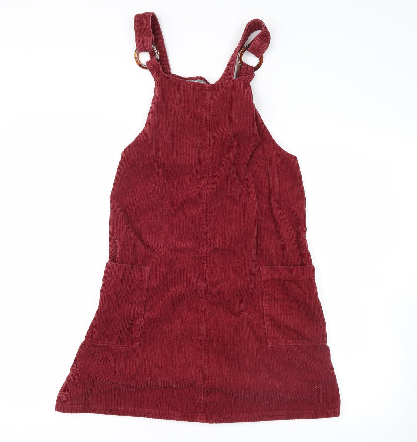Nutmeg Womens Red   Pinafore/Dungaree Dress  Size 10