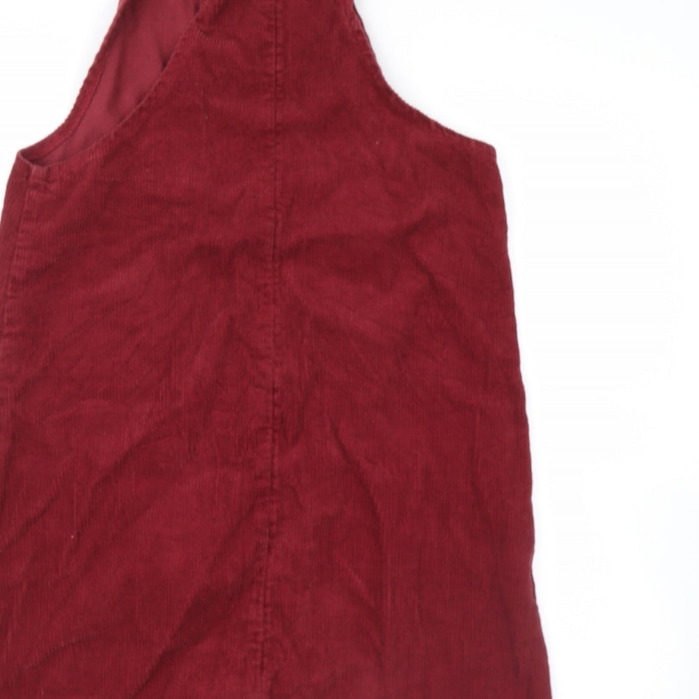 Nutmeg Womens Red   Pinafore/Dungaree Dress  Size 10