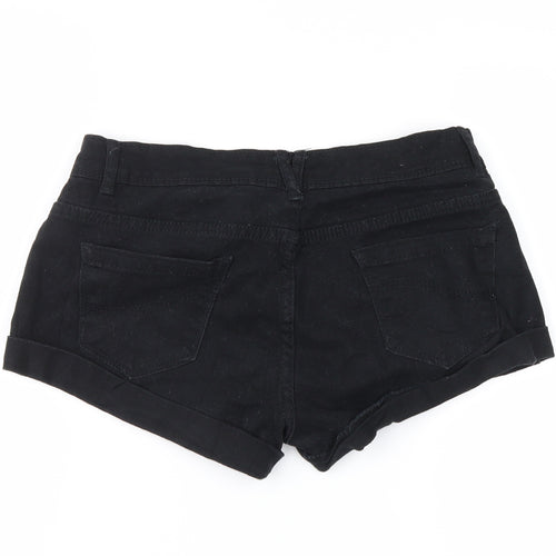 denim co Womens Black   Hot Pants Shorts Size 8