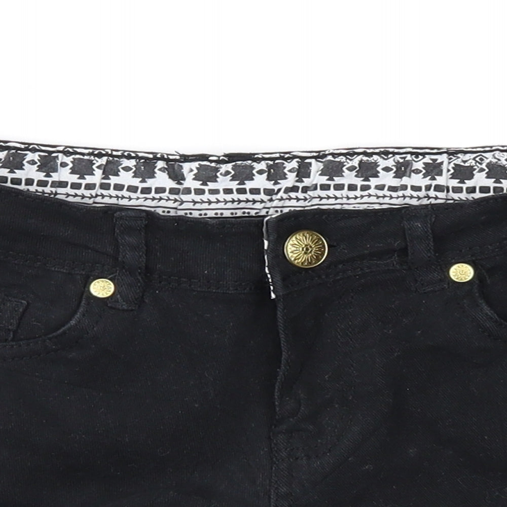 denim co Womens Black   Hot Pants Shorts Size 8