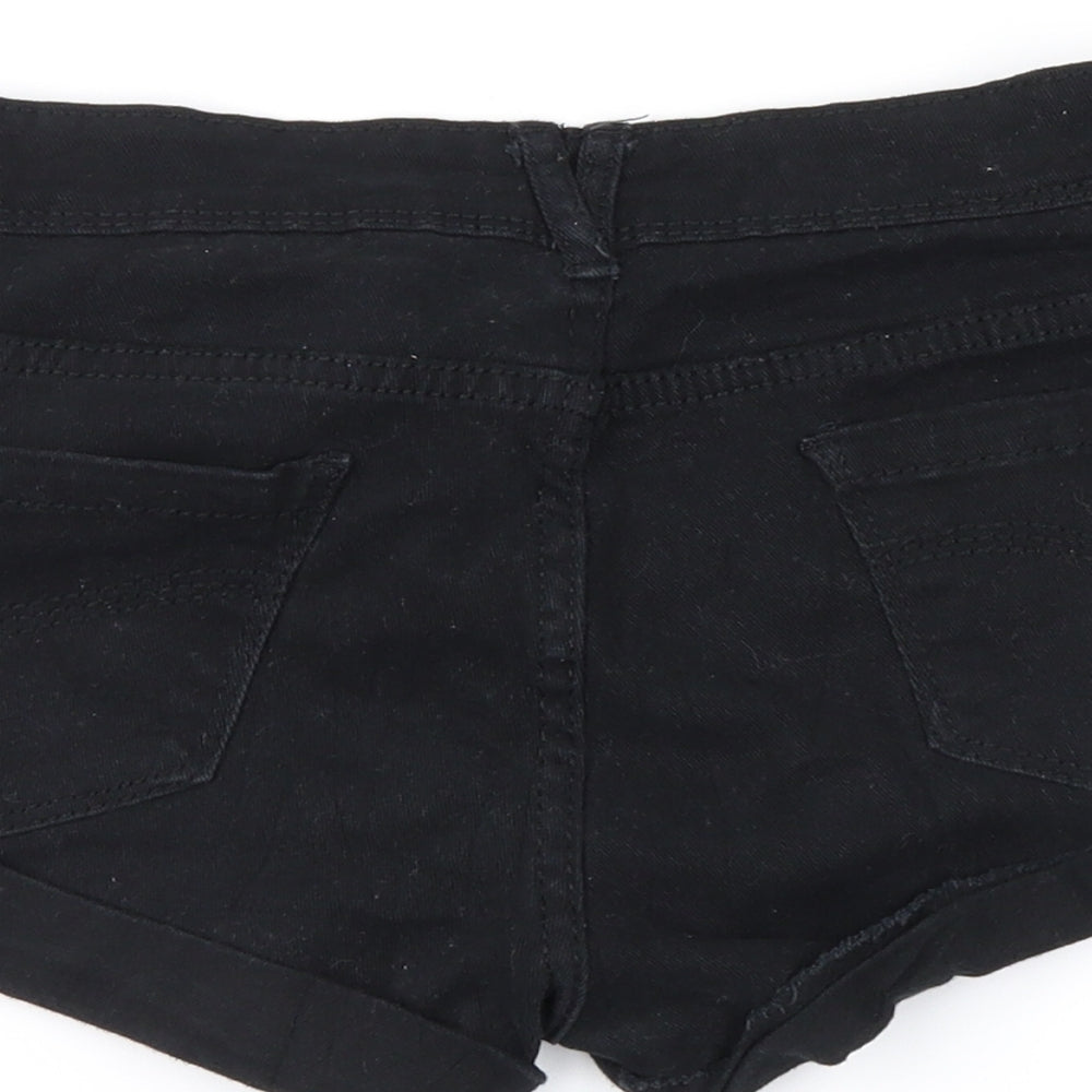 denim co Womens Black   Hot Pants Shorts Size 8
