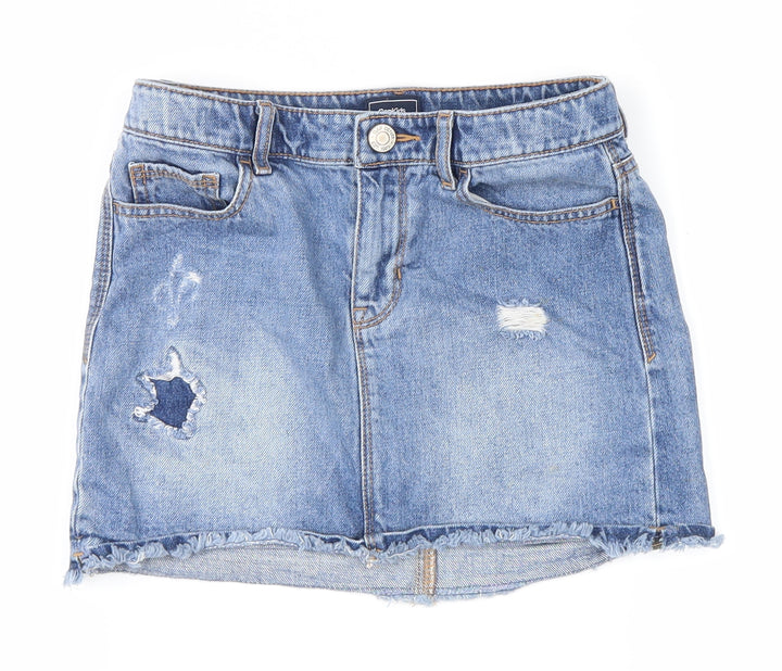 Gap Girls Blue Cargo Skirt Size 7 Years
