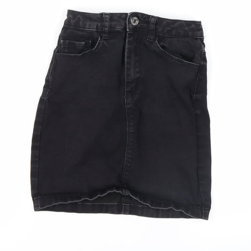 misguided Womens Black   Straight & Pencil Skirt Size 4