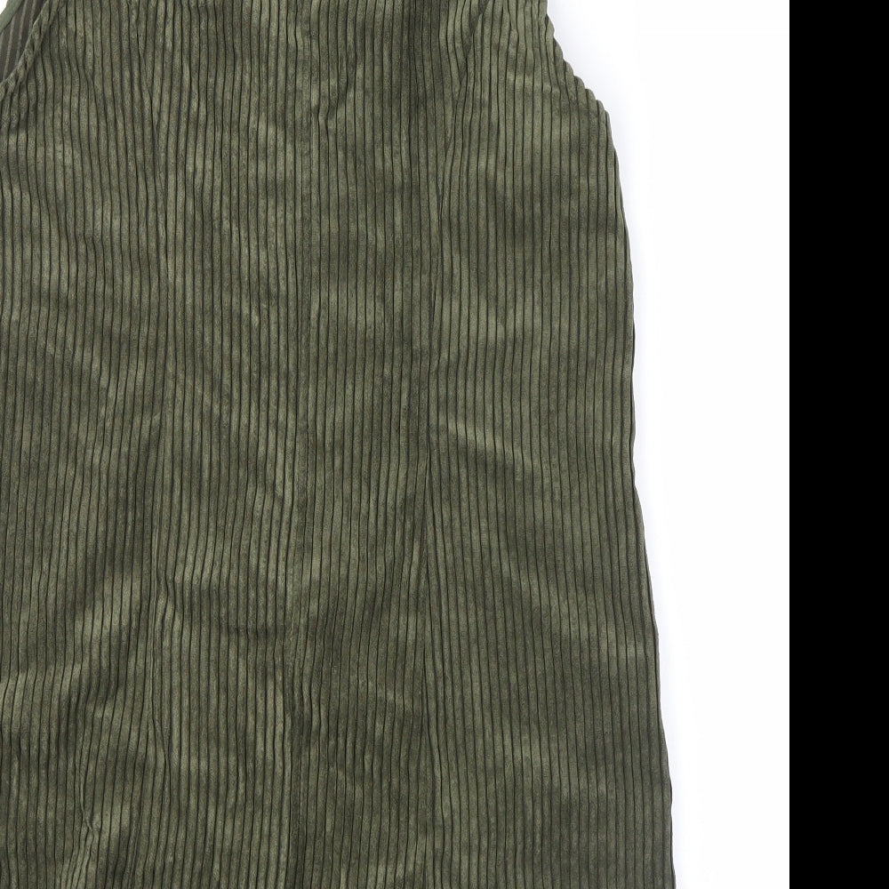 no brand Womens Green   Pinafore/Dungaree Dress  Size 12