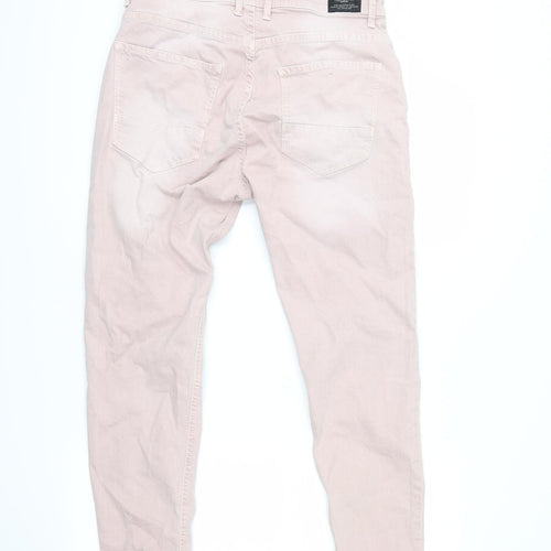 Zara Mens Pink   Straight Jeans Size 38 in L28 in