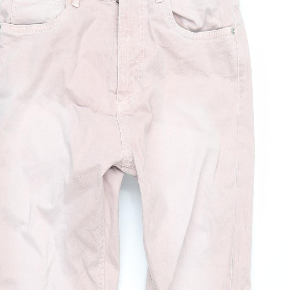 Zara Mens Pink   Straight Jeans Size 38 in L28 in