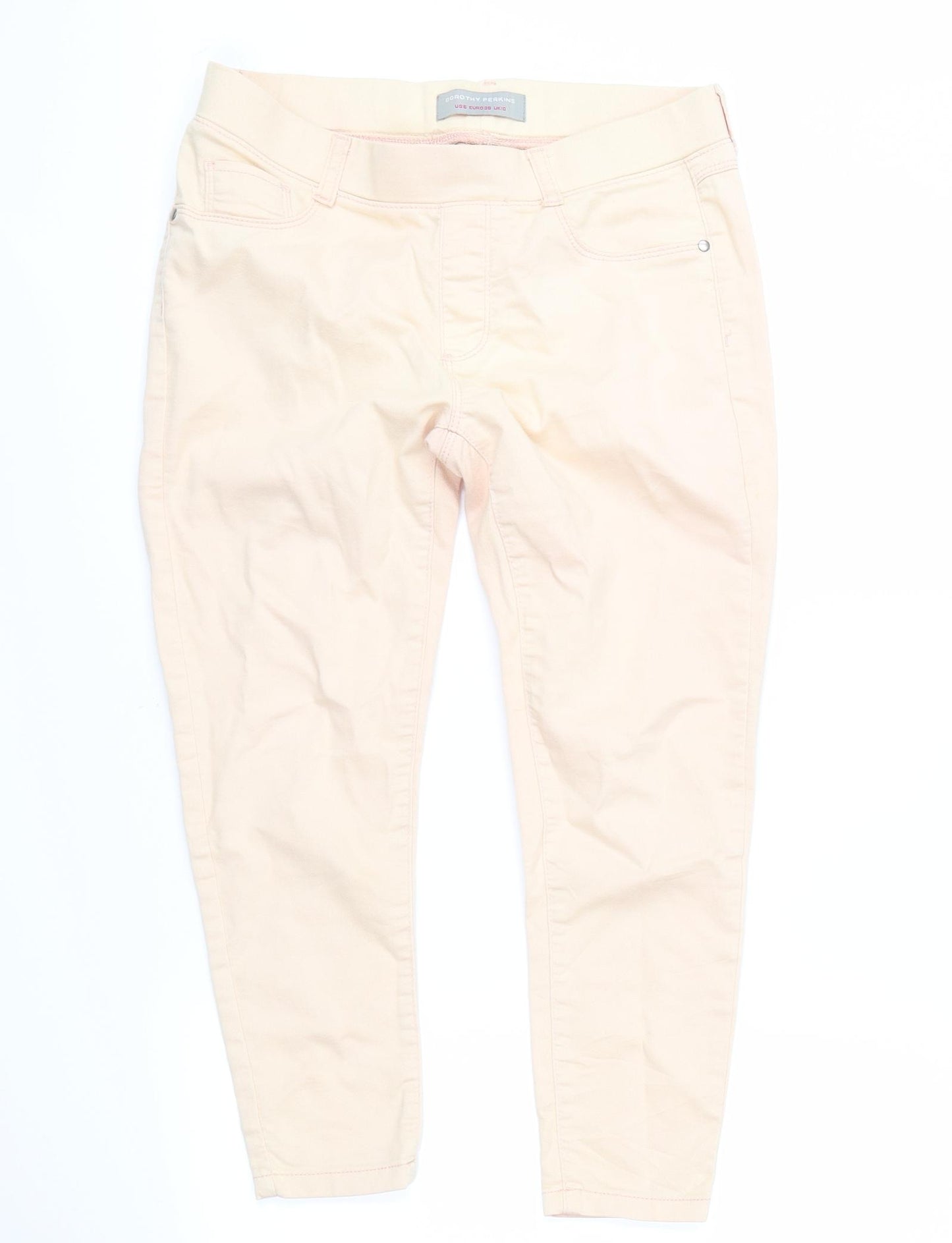 Dorothy Perkins Womens Pink  Denim Skinny Jeans Size 10 L22 in
