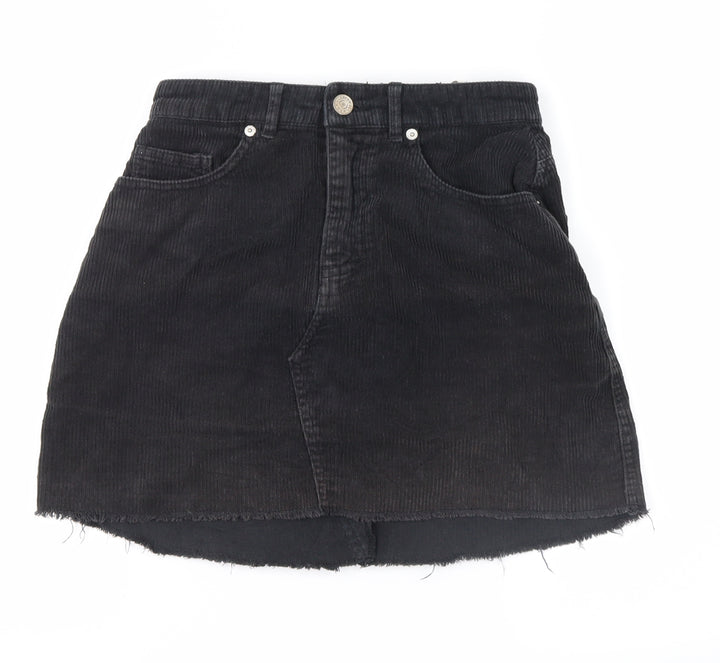 Pull&Bear Womens Black Mini Skirt Size S
