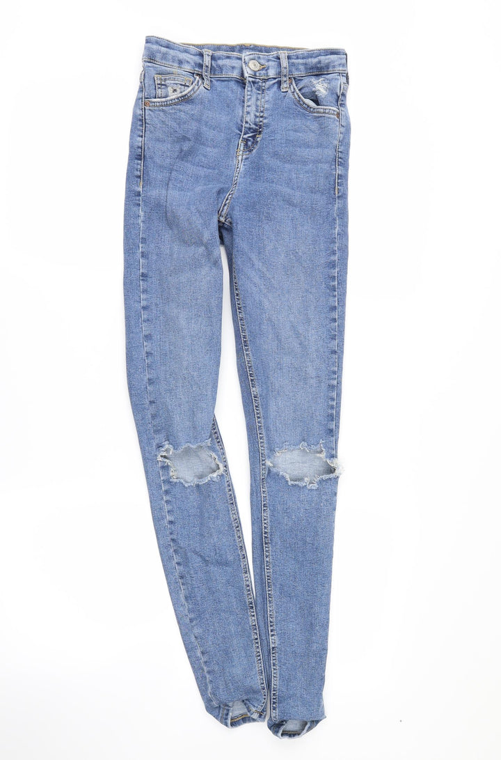 Moto Womens Blue Skinny Jeans Size 25 in L28 in