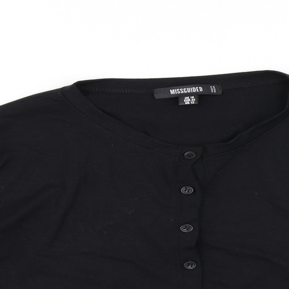 Missguided Womens Black   Cardigan Jumper Size 16