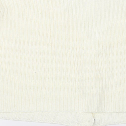 PRETTYLITTLETHING Womens White   Cardigan Jumper Size L