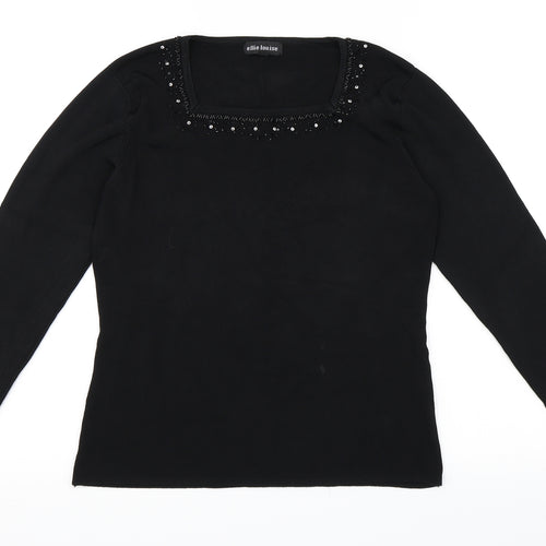Ellie Louise Womens Black   Pullover Jumper Size M