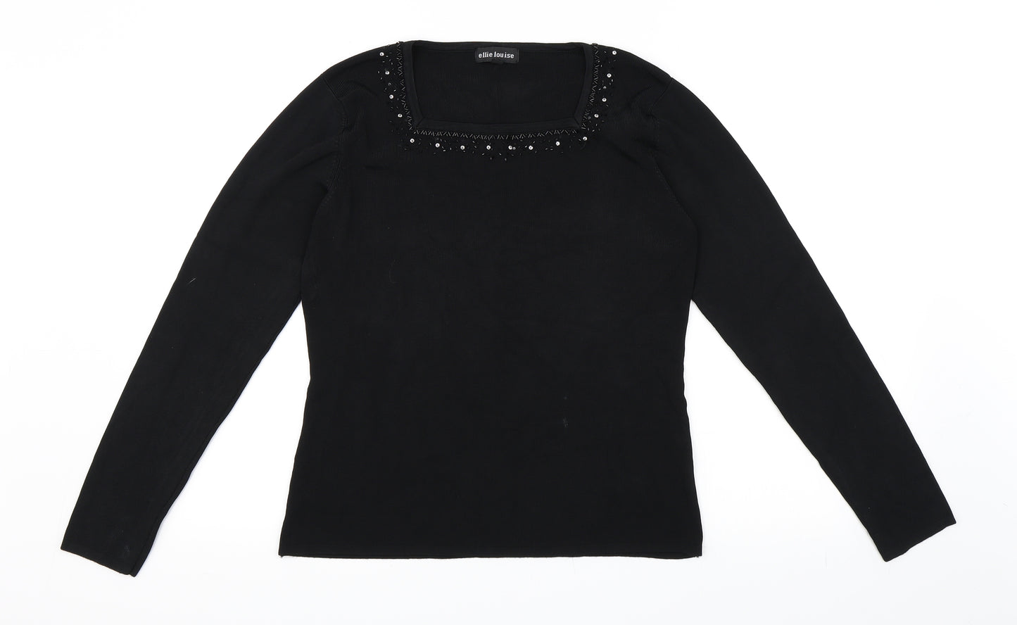 Ellie Louise Womens Black   Pullover Jumper Size M