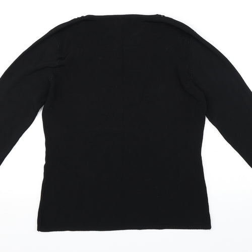 Ellie Louise Womens Black   Pullover Jumper Size M