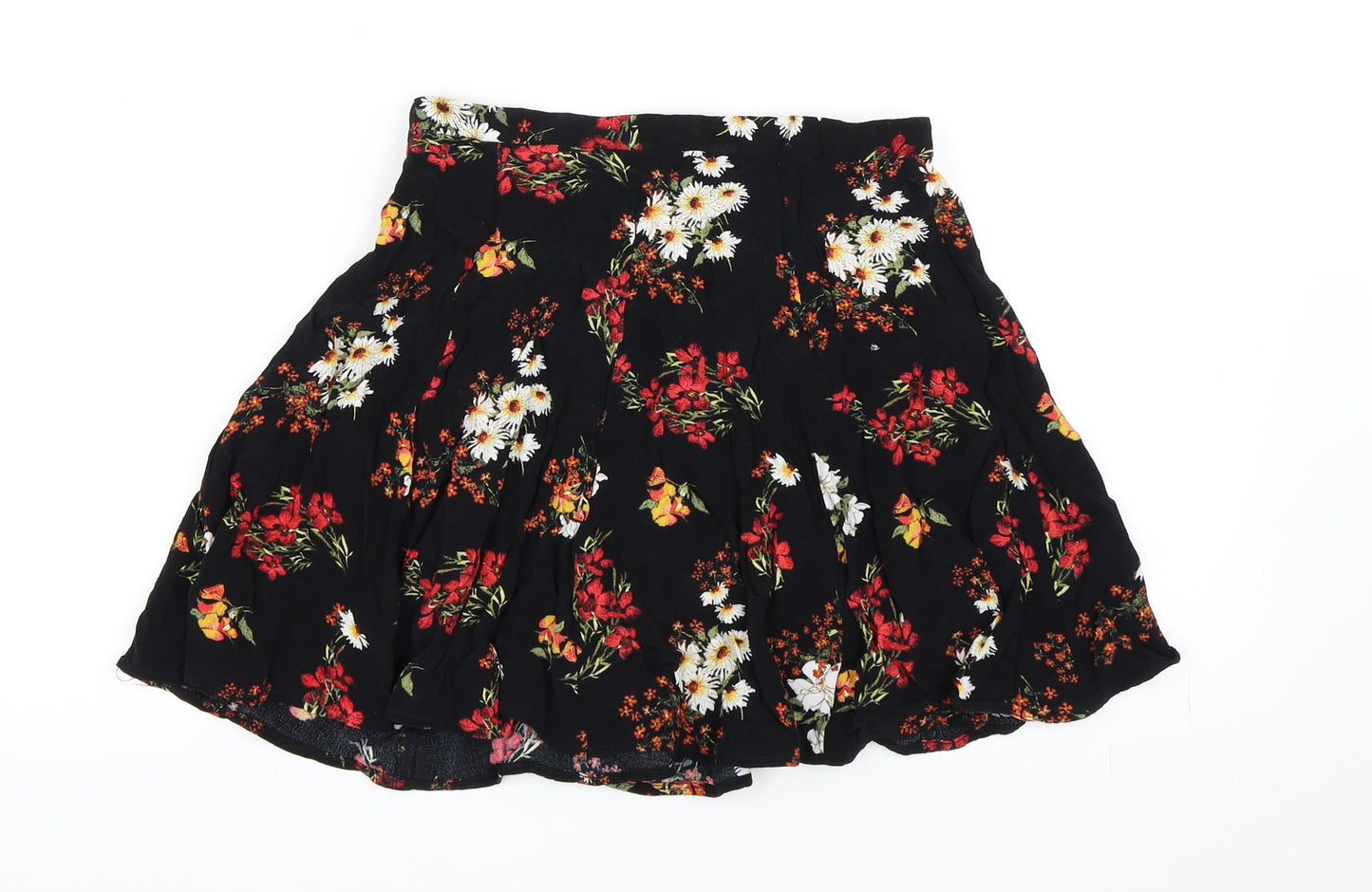 Pins & Needles Womens Black Floral  Mini Skirt Size XS