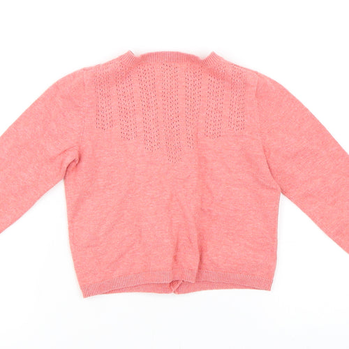 NEXT Girls Pink   Cardigan Jumper Size 2-3 Years