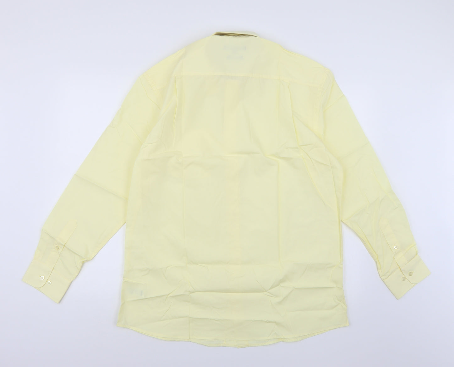 George Mens Yellow    Dress Shirt Size 16