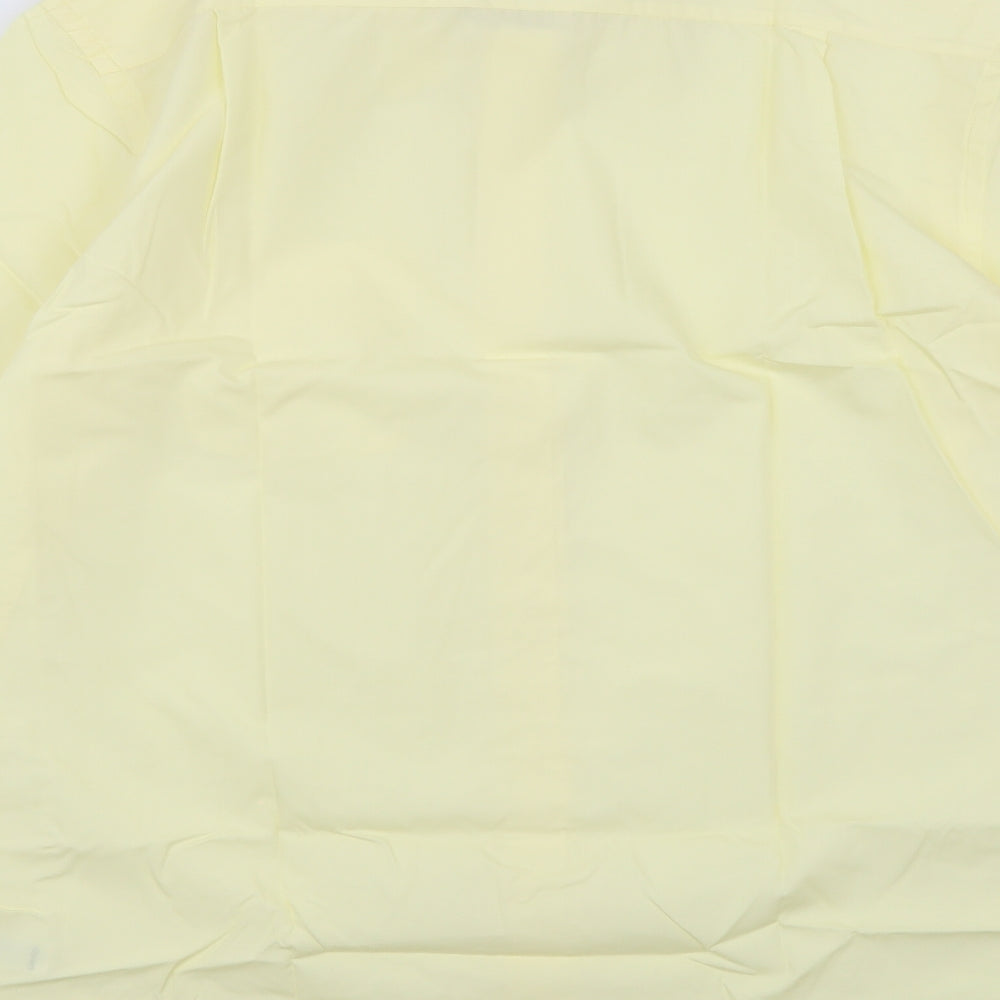 George Mens Yellow    Dress Shirt Size 16