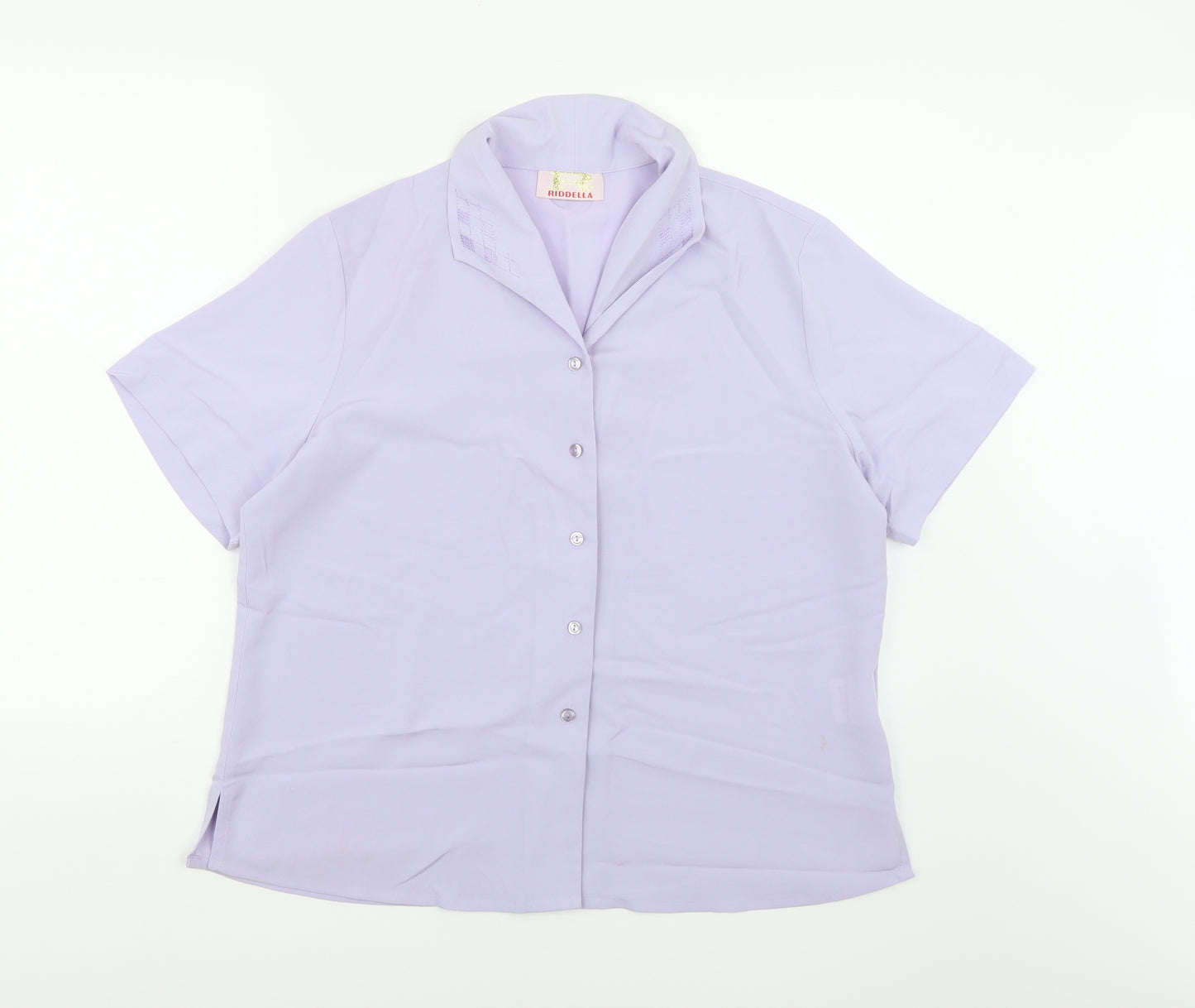 Riddella Womens Purple   Basic Blouse Size 18