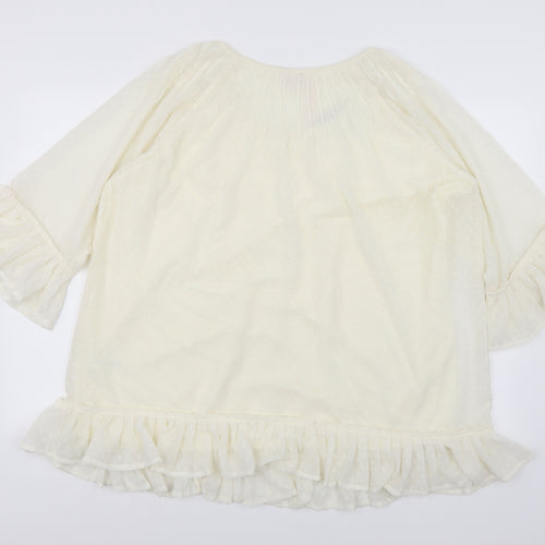 Simply Be Womens Beige   Basic Blouse Size 20  - Cream Colour