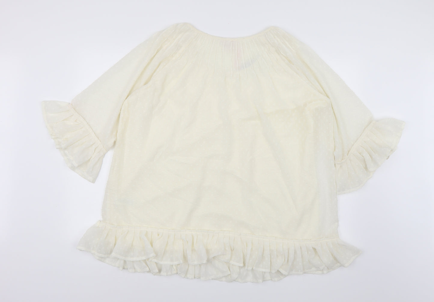 Simply Be Womens Beige   Basic Blouse Size 20  - Cream Colour