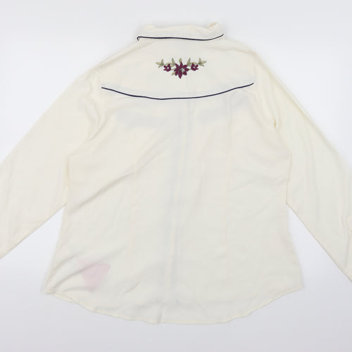 South Womens White   Basic Blouse Size 18