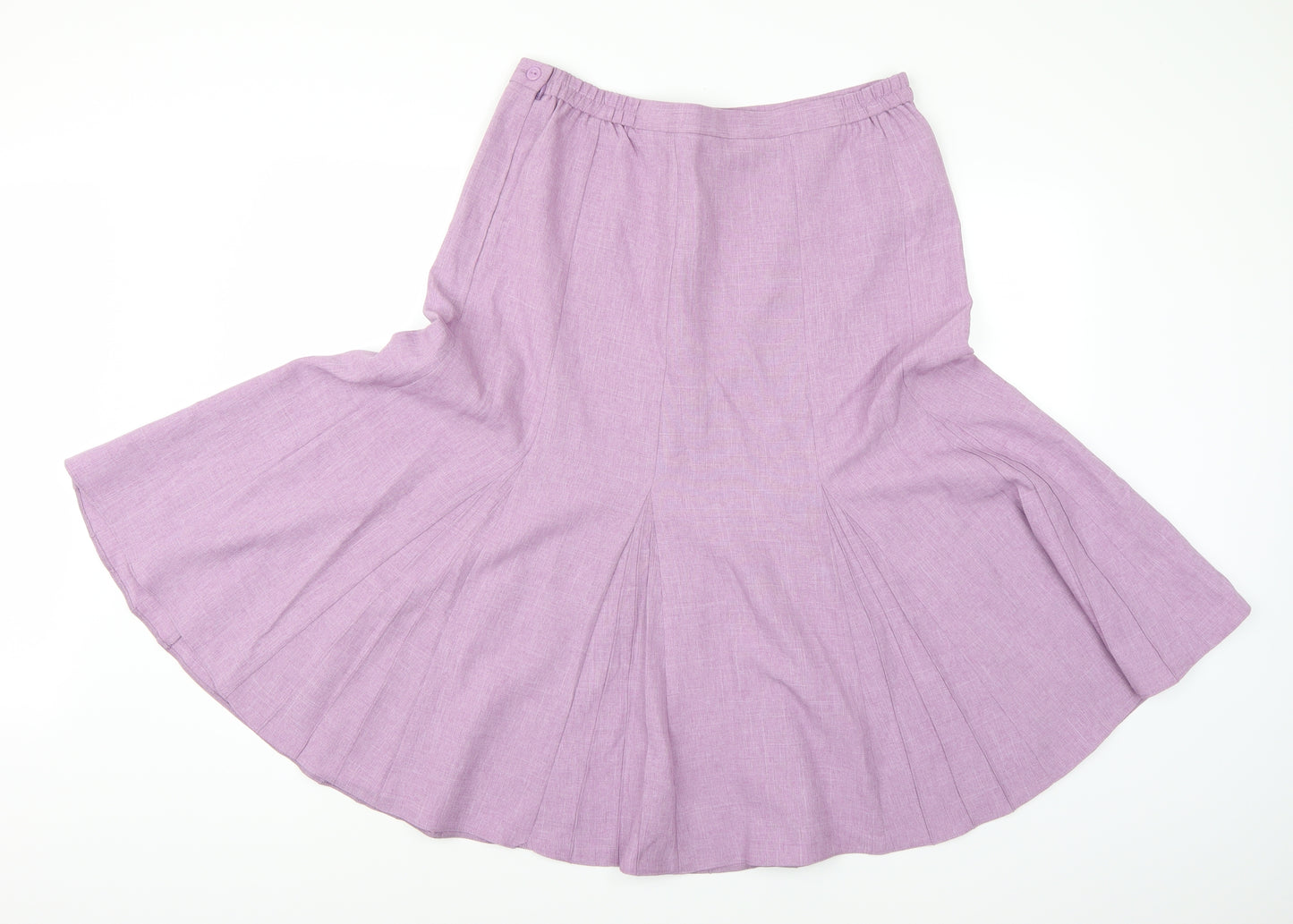 Special Collection Womens Purple  Rayon Swing Skirt Size 18