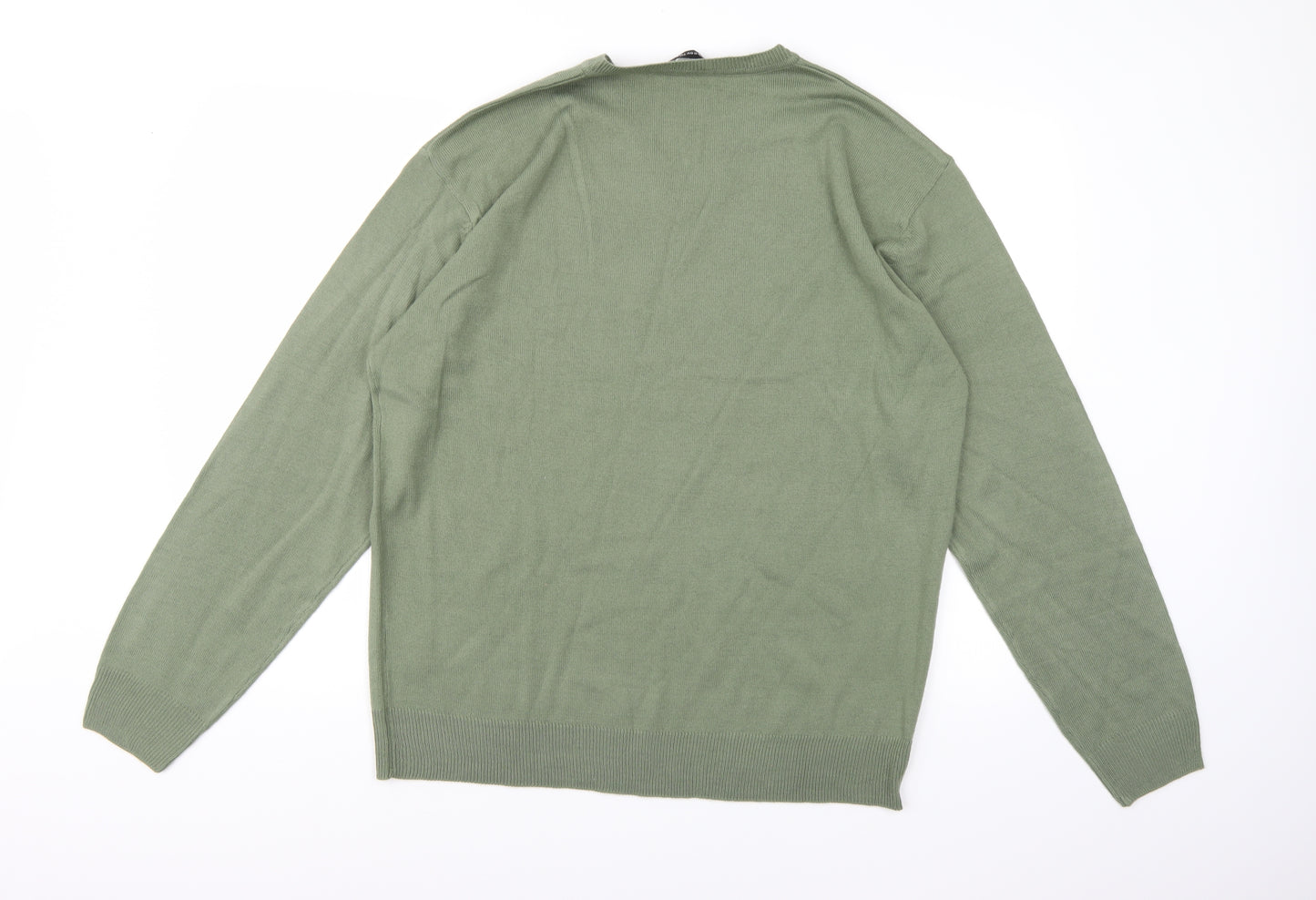 South Bay Mens Green  Knit Pullover Jumper Size M