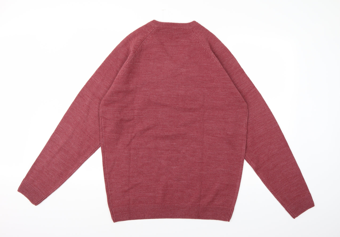 South Bay Mens Red  Knit Pullover Jumper Size M