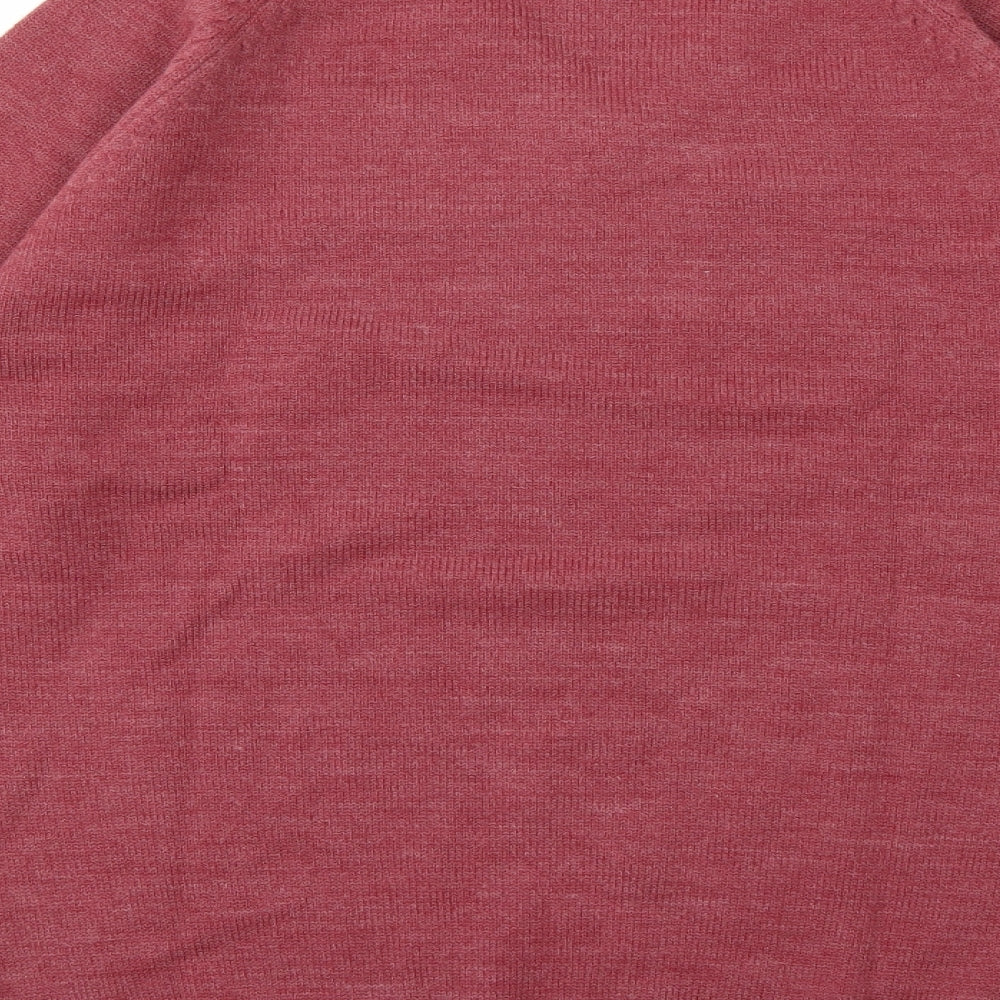 South Bay Mens Red  Knit Pullover Jumper Size M
