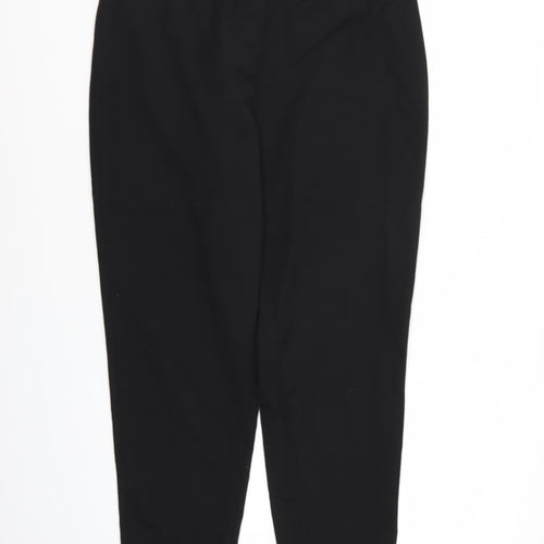 TU Womens Black  Rayon Trousers  Size 14 L26 in