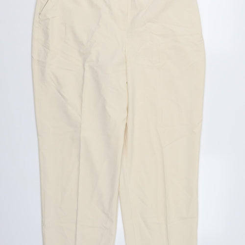 Wardrobe Womens Beige  Rayon Trousers  Size 18 L27 in