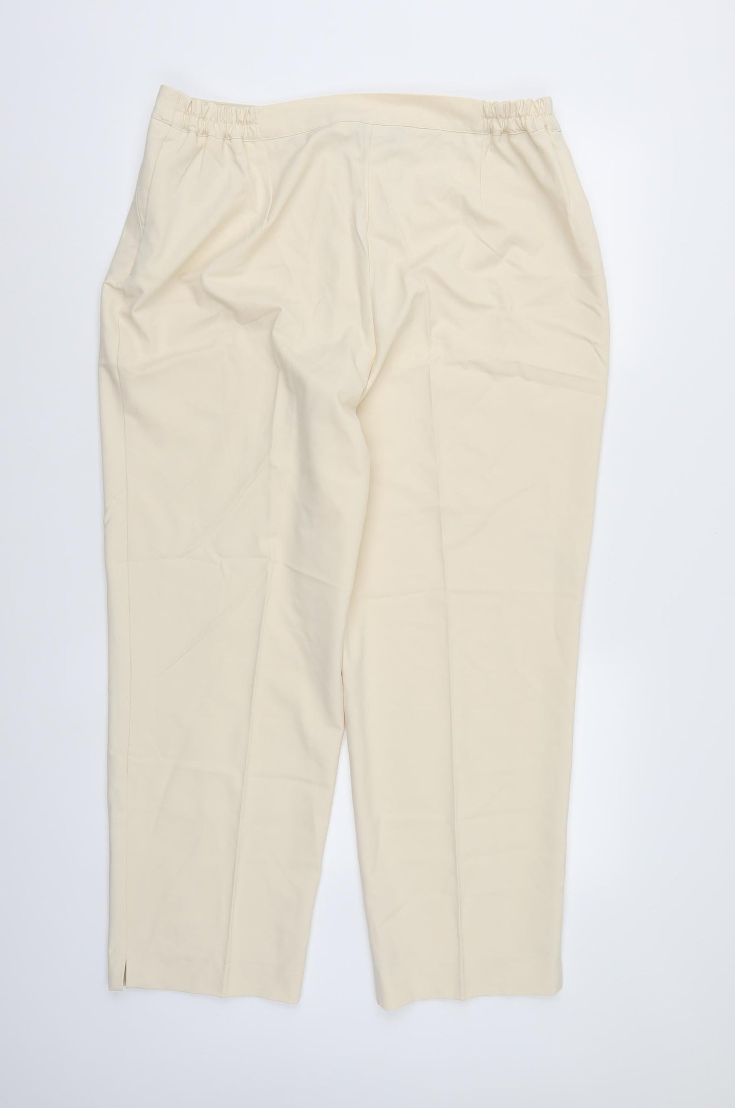 Wardrobe Womens Beige  Rayon Trousers  Size 18 L27 in