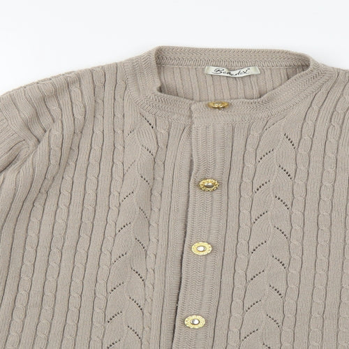 Berkertex Womens Brown  Knit Cardigan Jumper Size 18