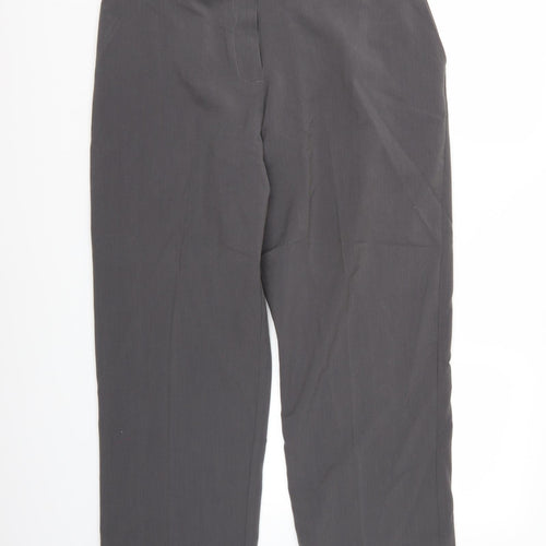 Essential Collection Womens Grey  Rayon Trousers  Size 18 L26 in