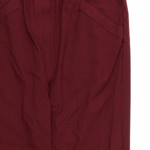 WOW Womens Brown   Trousers  Size 18 L27 in - Burgundy