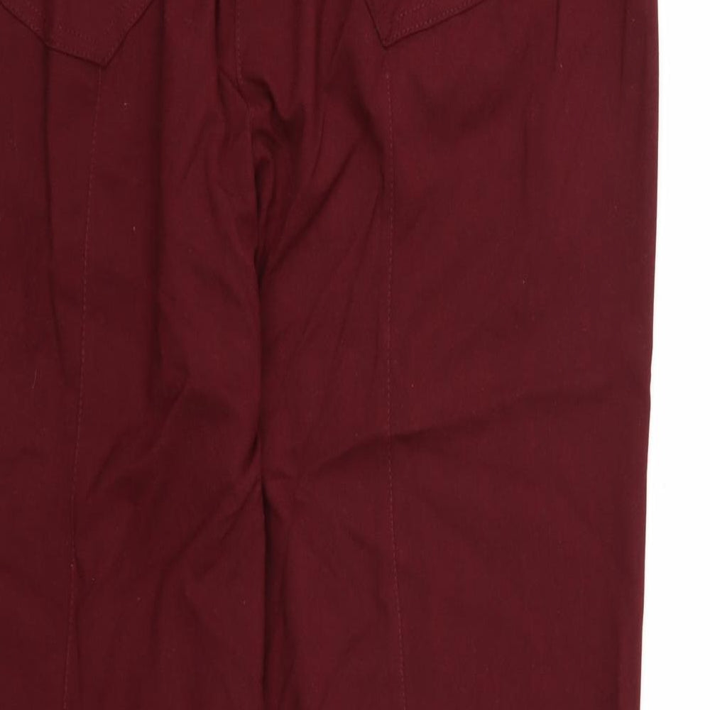 WOW Womens Brown   Trousers  Size 18 L27 in - Burgundy