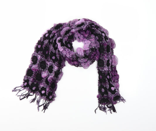Front view of Preworn women’s purple scarf