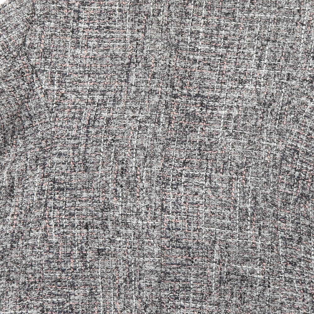Damart Womens Grey Check  Pea Coat Coat Size 20