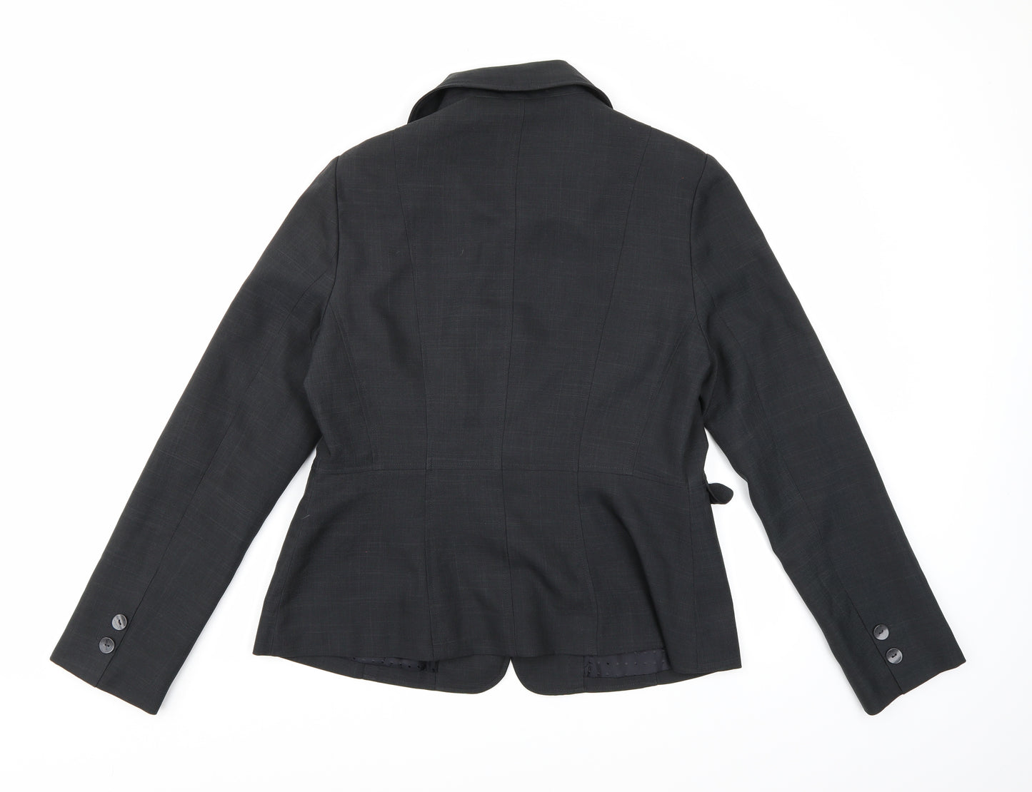 Autonomy Womens Grey Check Rayon Jacket Suit Jacket Size 14