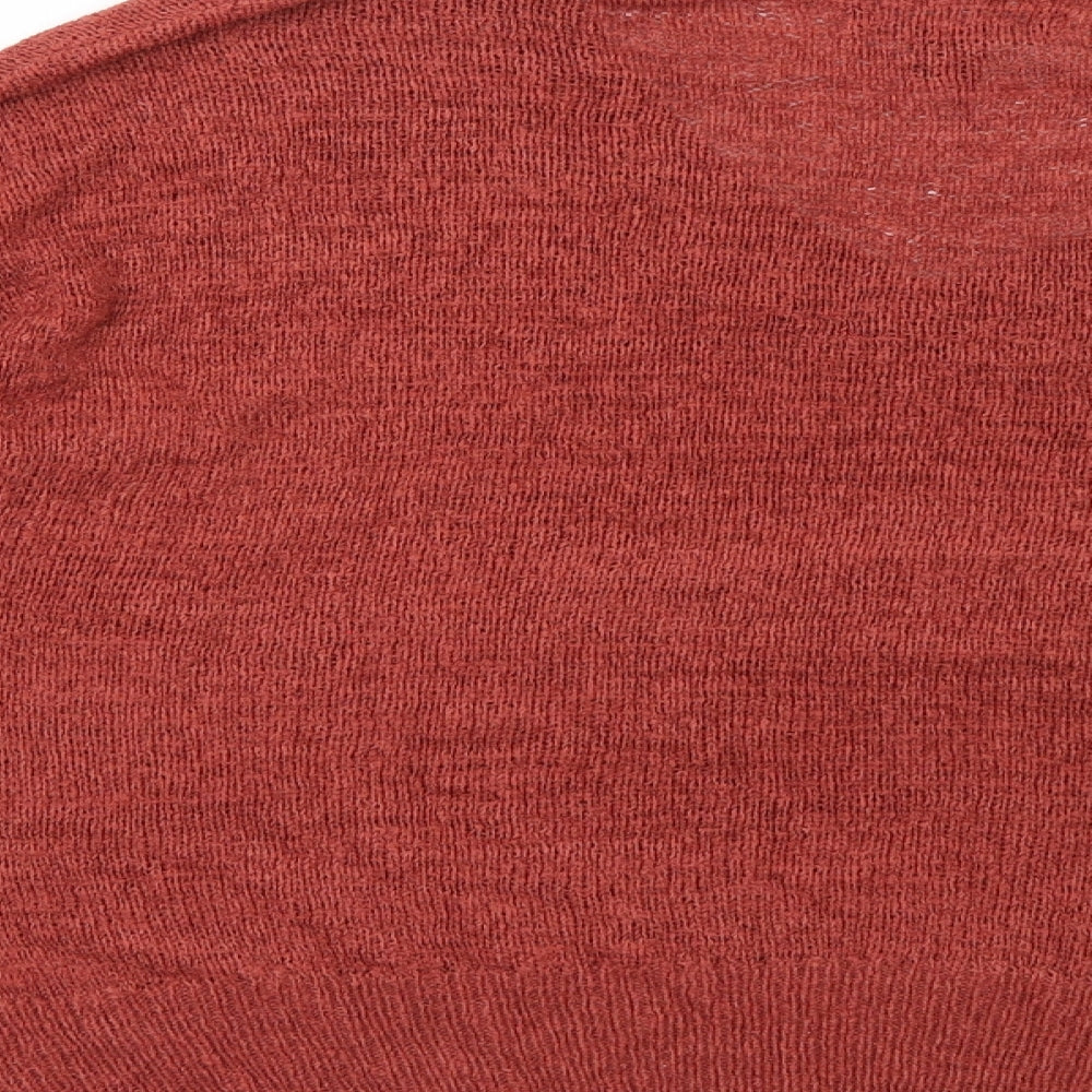Primark Womens Orange  Knit Pullover Jumper Size S